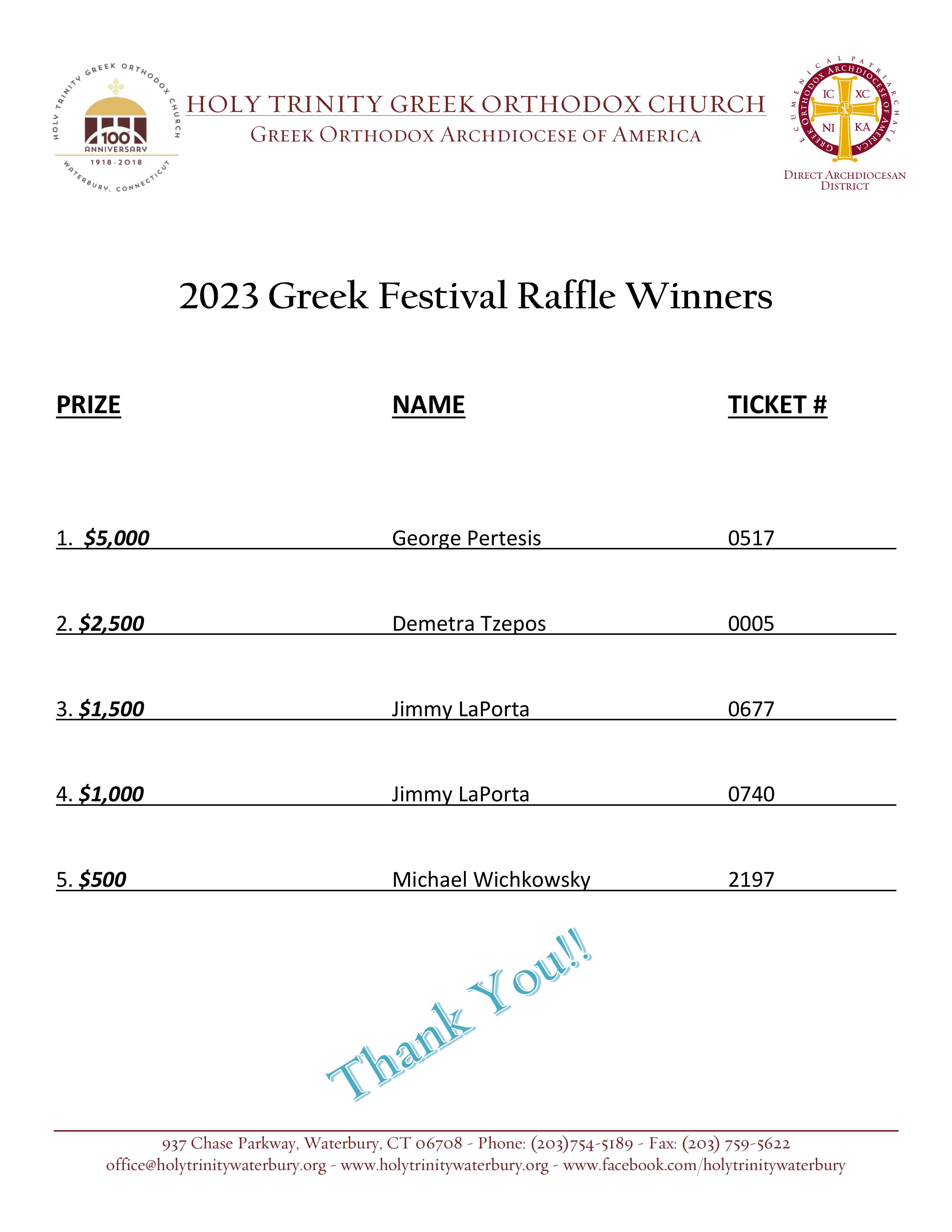 Greek Fest 2023 Holy Trinity Greek Orthodox Church